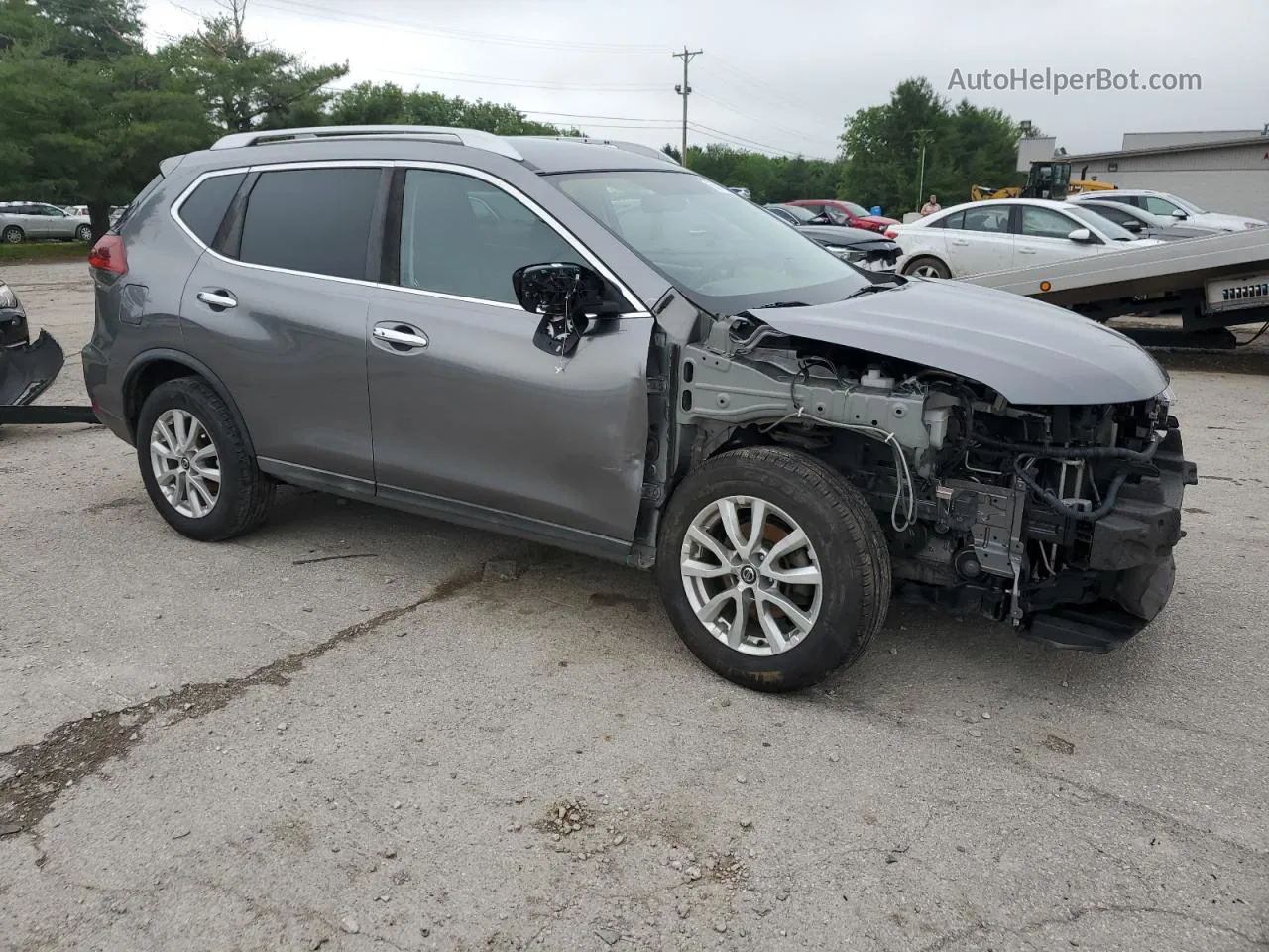 2018 Nissan Rogue S Silver vin: KNMAT2MV9JP587174