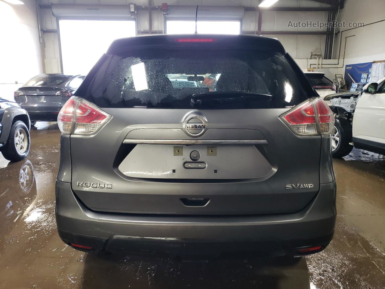 2016 Nissan Rogue S Gray vin: KNMAT2MVXGP702907