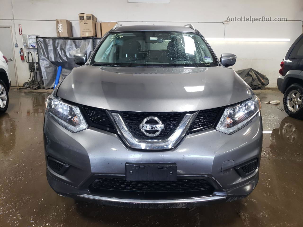 2016 Nissan Rogue S Gray vin: KNMAT2MVXGP702907