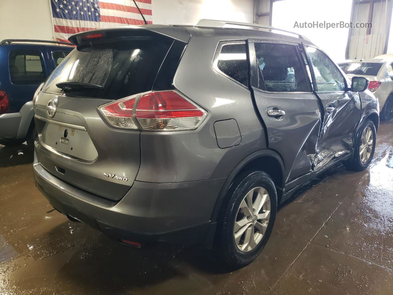 2016 Nissan Rogue S Gray vin: KNMAT2MVXGP702907