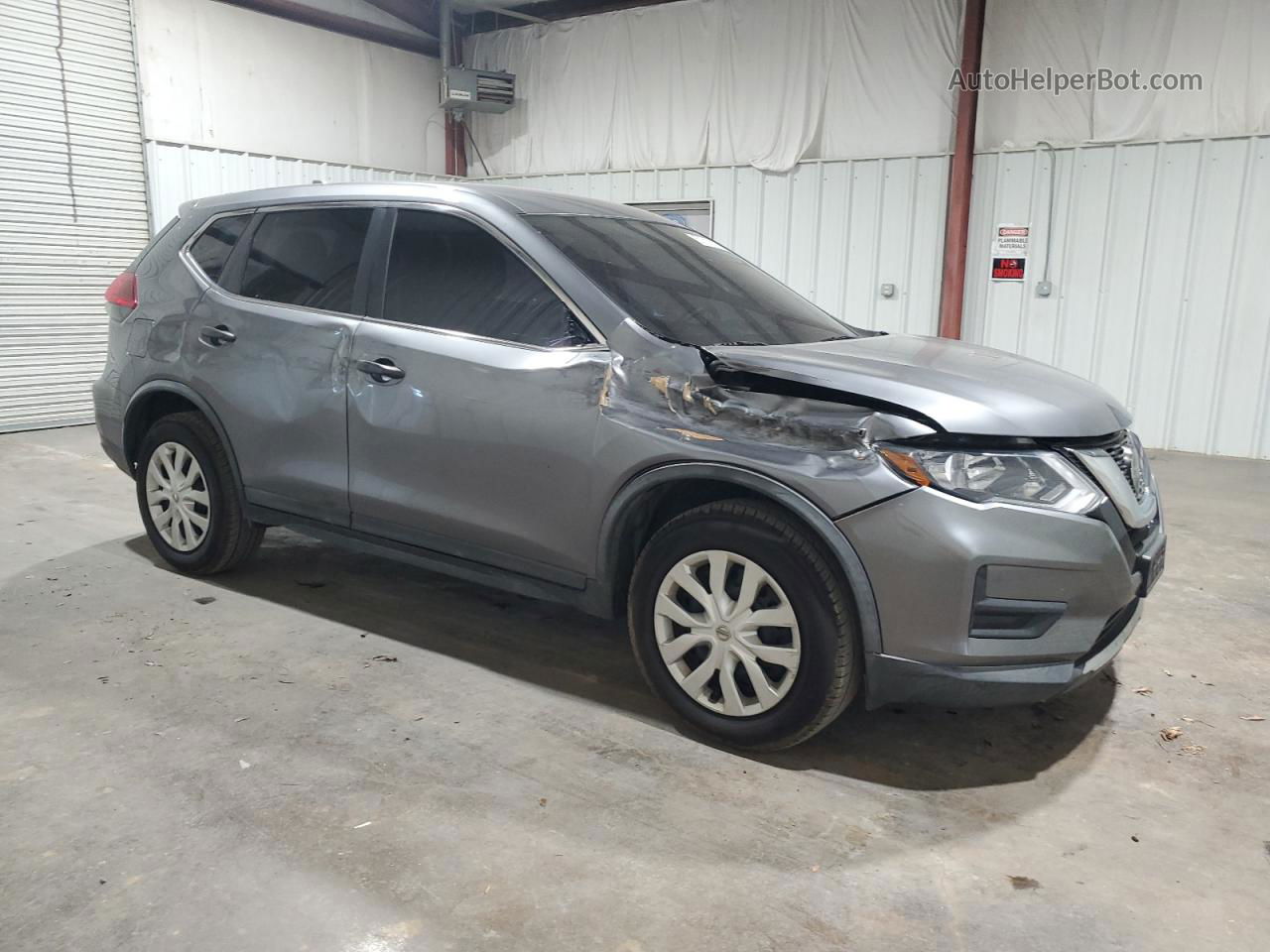 2018 Nissan Rogue S Gray vin: KNMAT2MVXJP566334