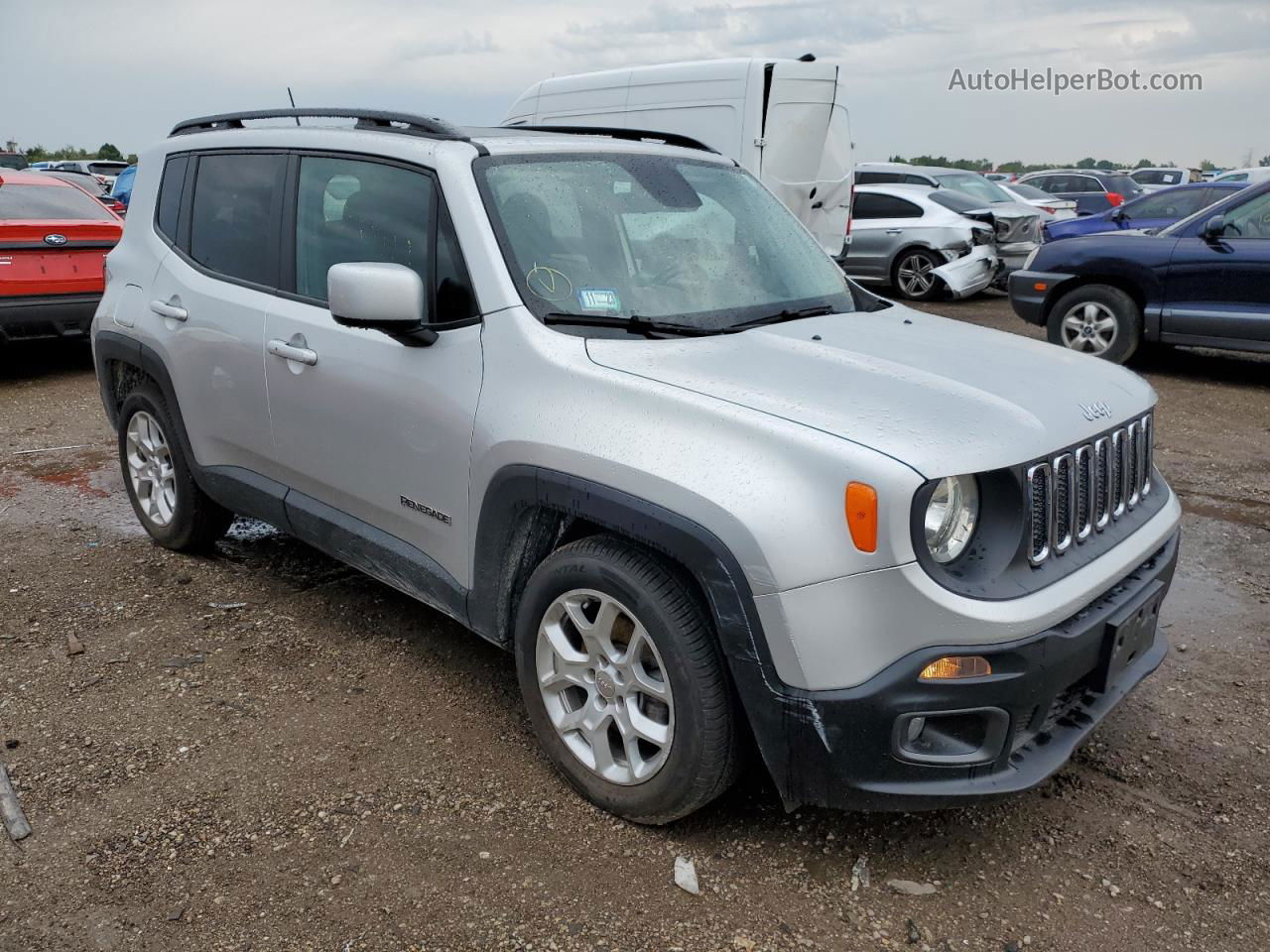 2015 Jeep Renegade Latitude Silver vin: ZACCJABT6FPC39921