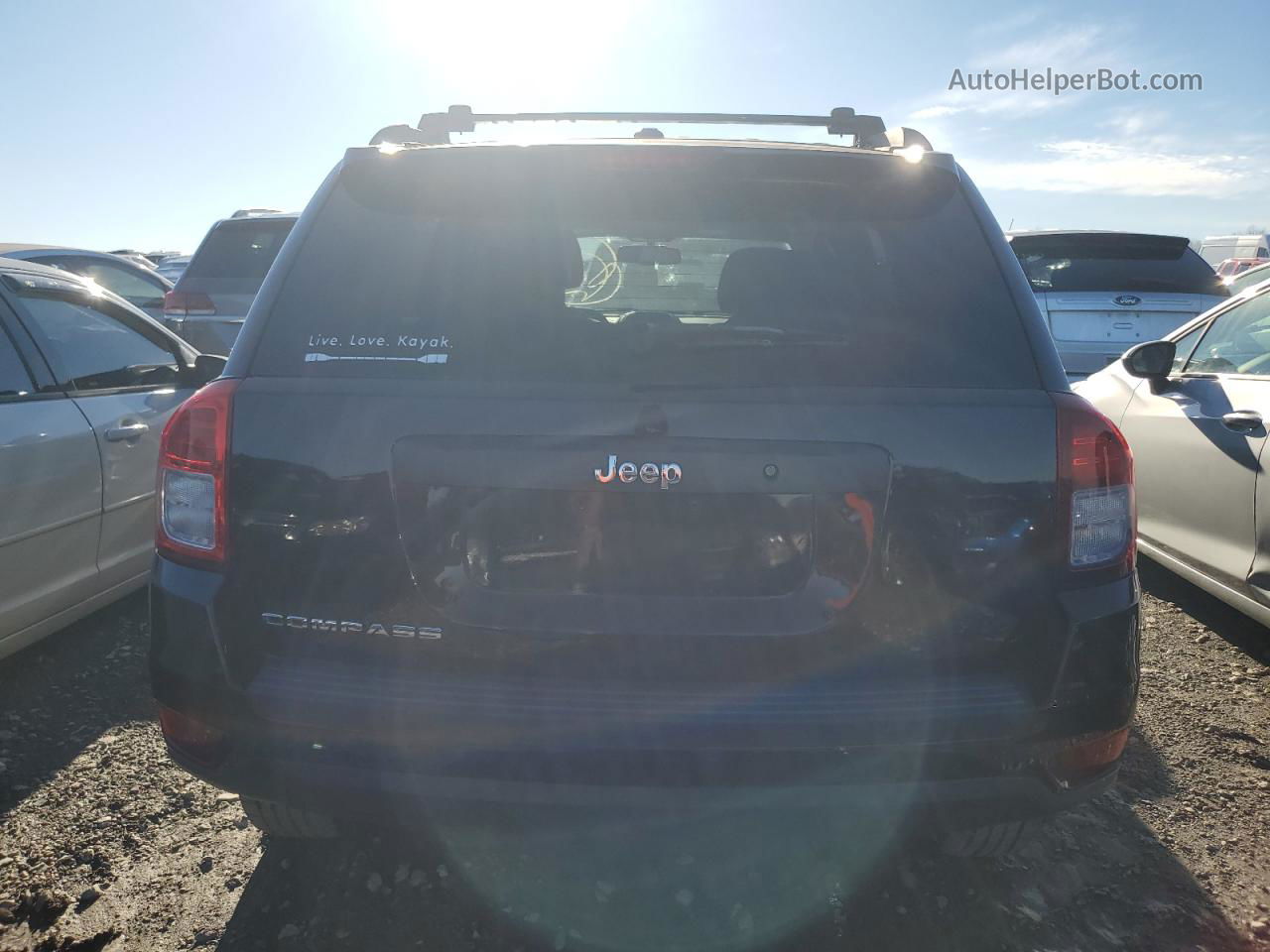 2014 Jeep Compass Sport Black vin: 1C4NJCBA7ED552833