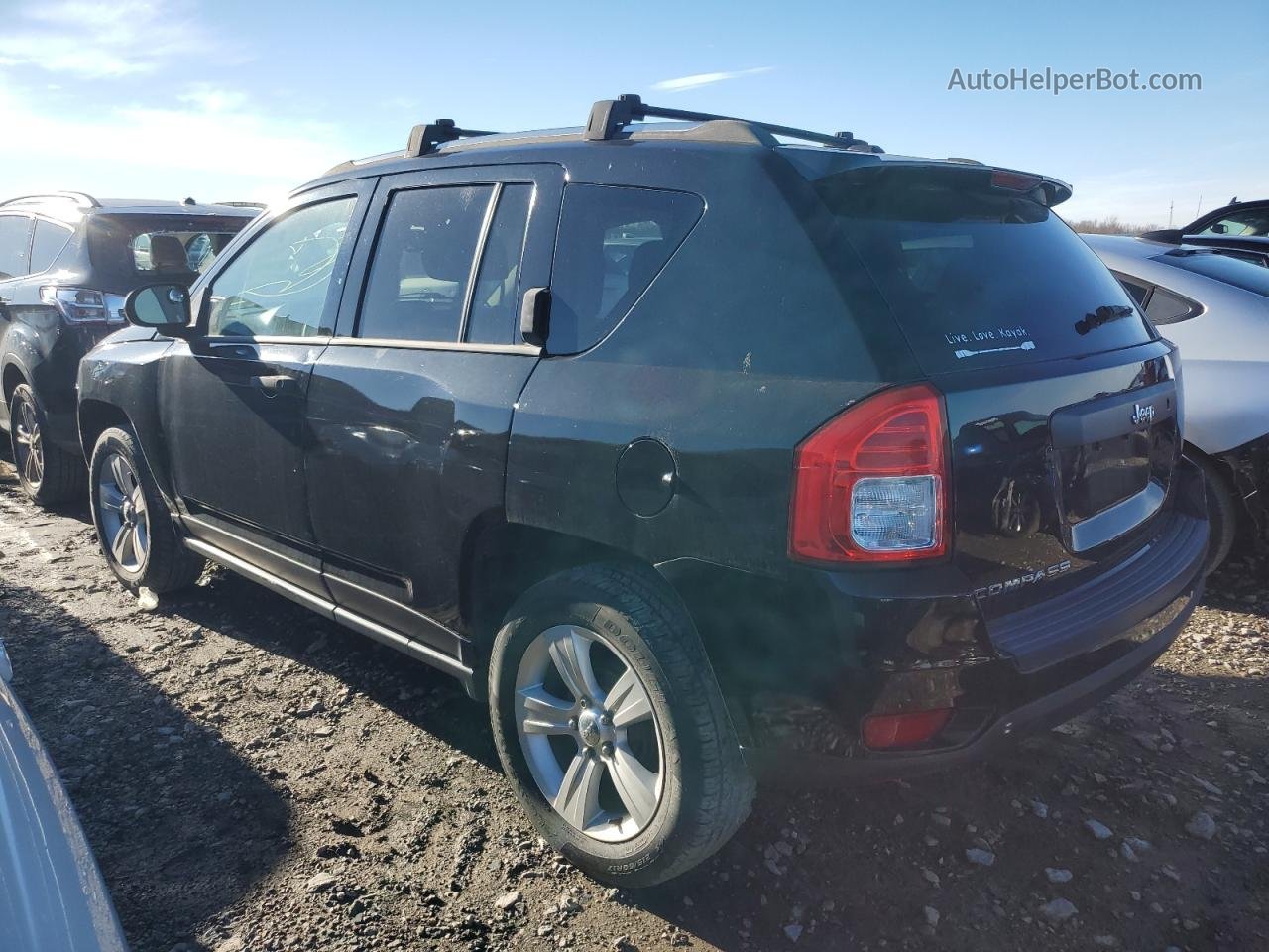 2014 Jeep Compass Sport Black vin: 1C4NJCBA7ED552833