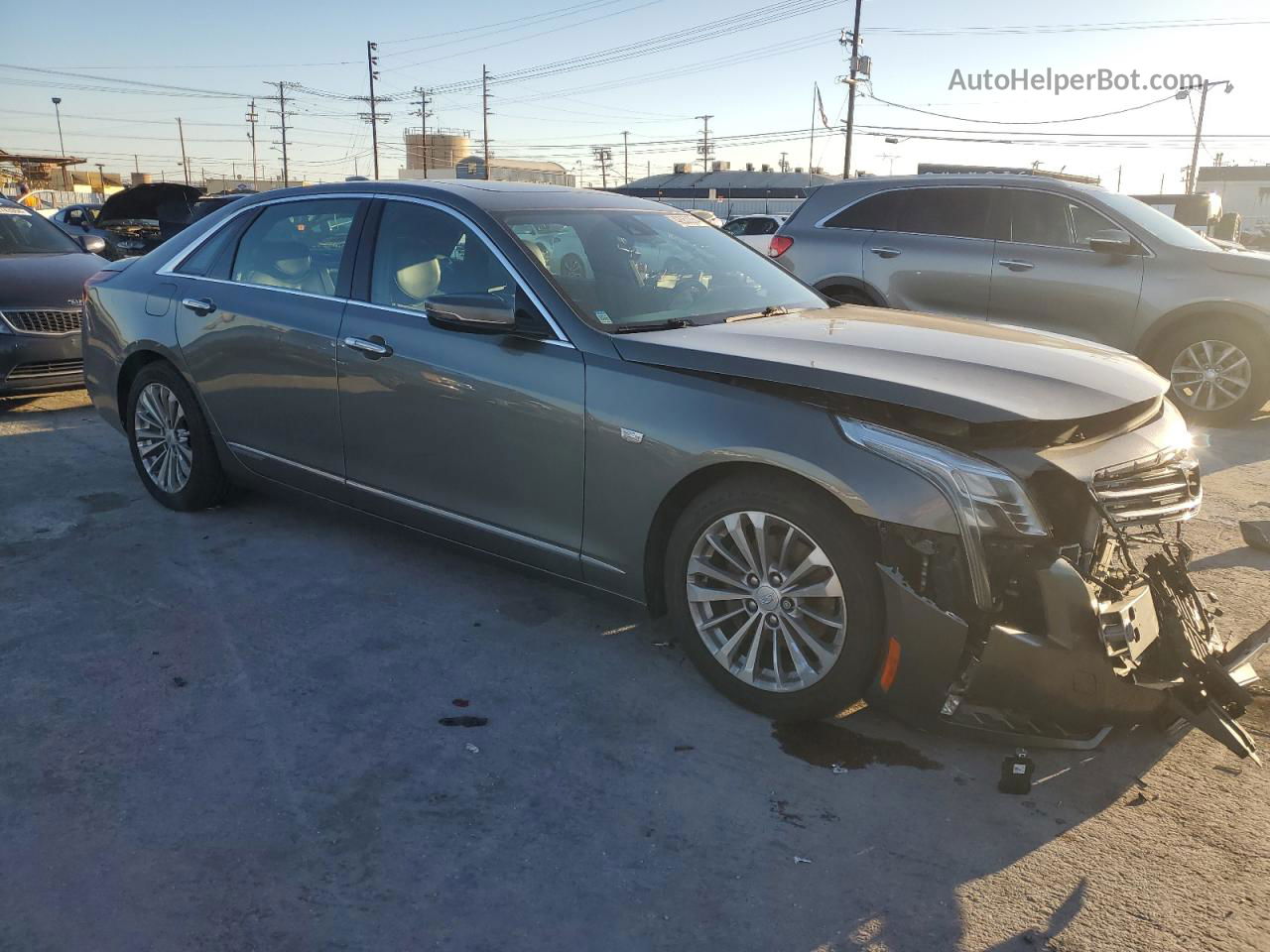 2017 Cadillac Ct6 Premium Luxury Серый vin: LREKK5RX0HA066782