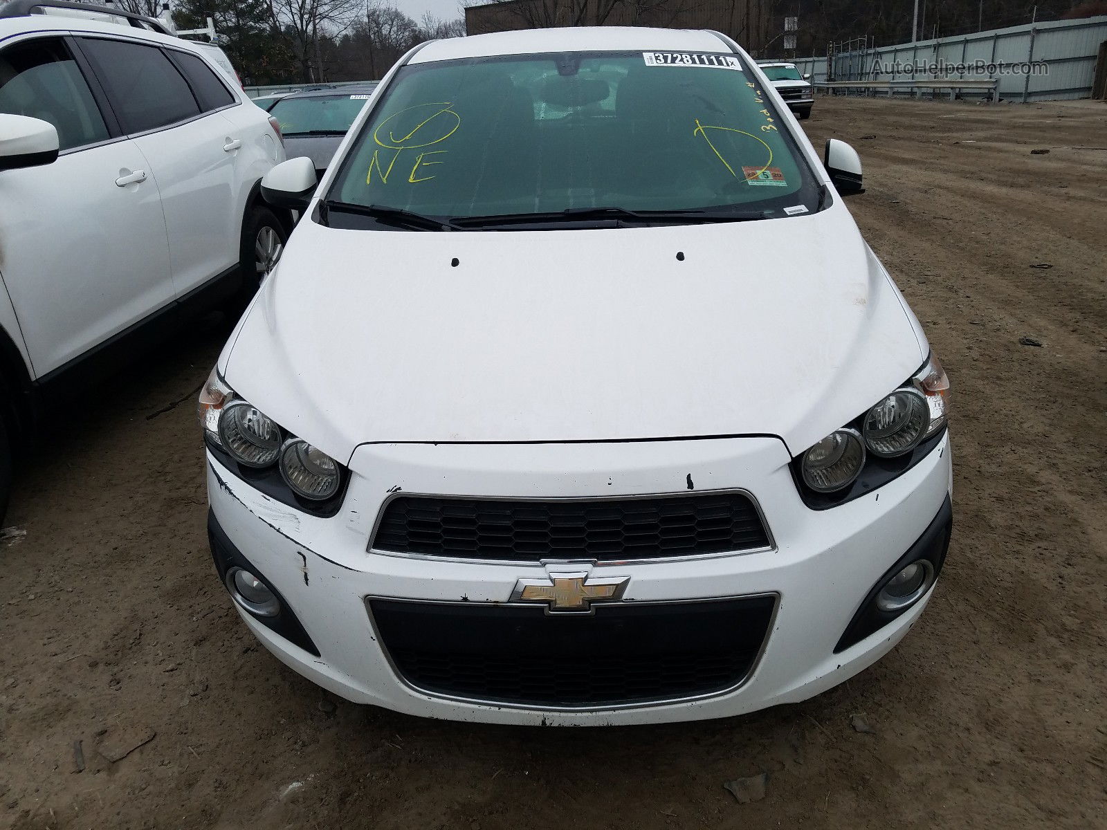 2014 Chevrolet Sonic Ltz White vin: 1G1JE6SB7E4203466