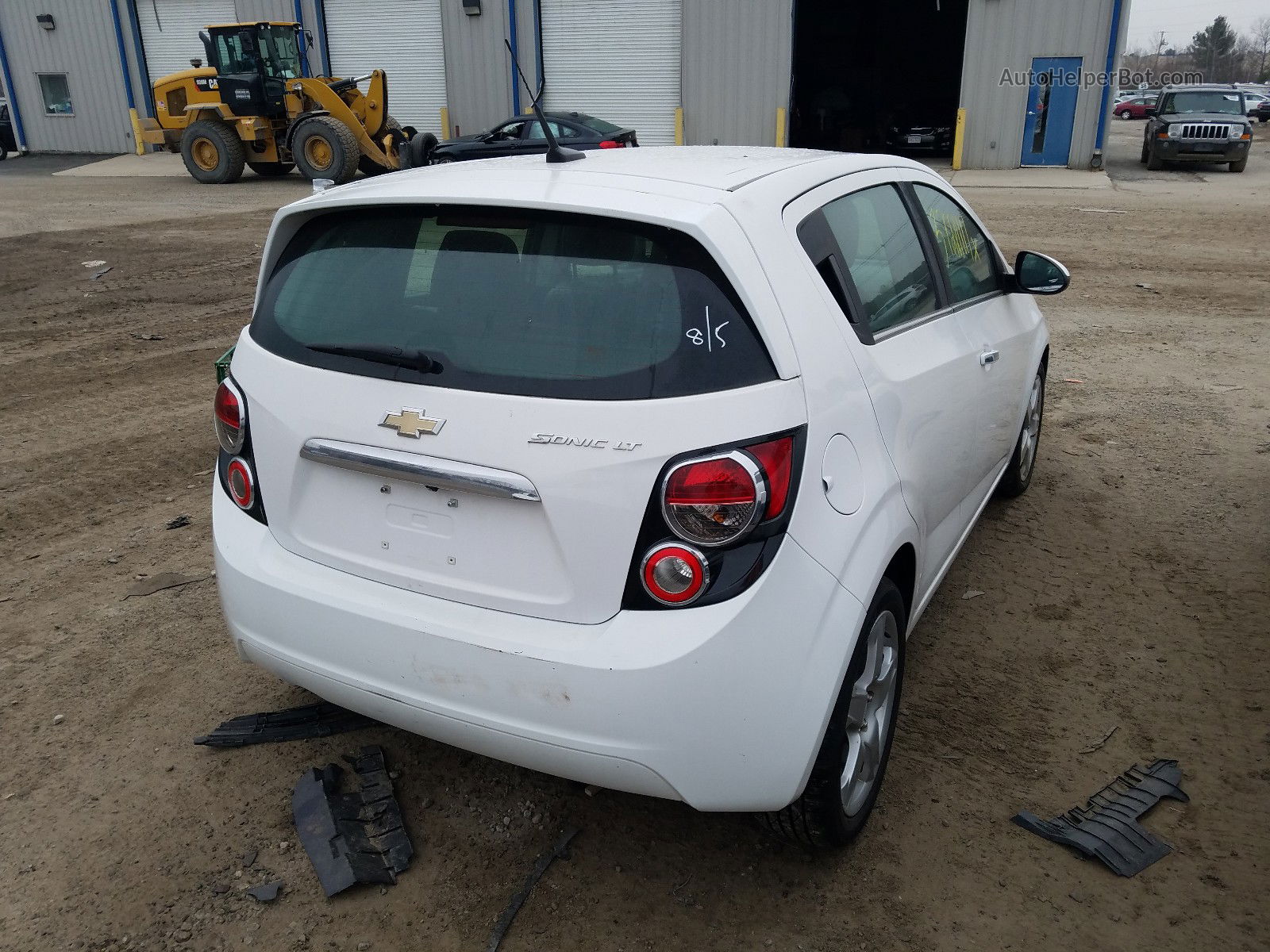 2014 Chevrolet Sonic Ltz White vin: 1G1JE6SB7E4203466