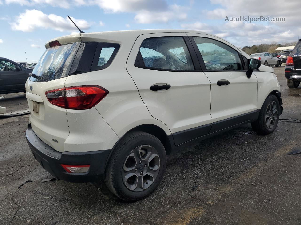 2019 Ford Ecosport S White vin: MAJ3S2FE0KC290334