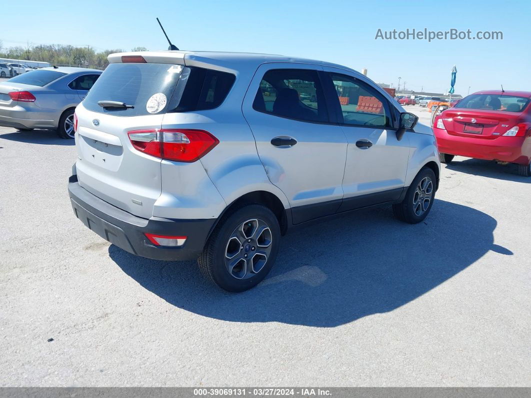 2019 Ford Ecosport S Silver vin: MAJ3S2FE0KC299048