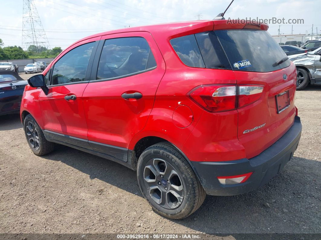 2020 Ford Ecosport S Красный vin: MAJ3S2FE0LC348833