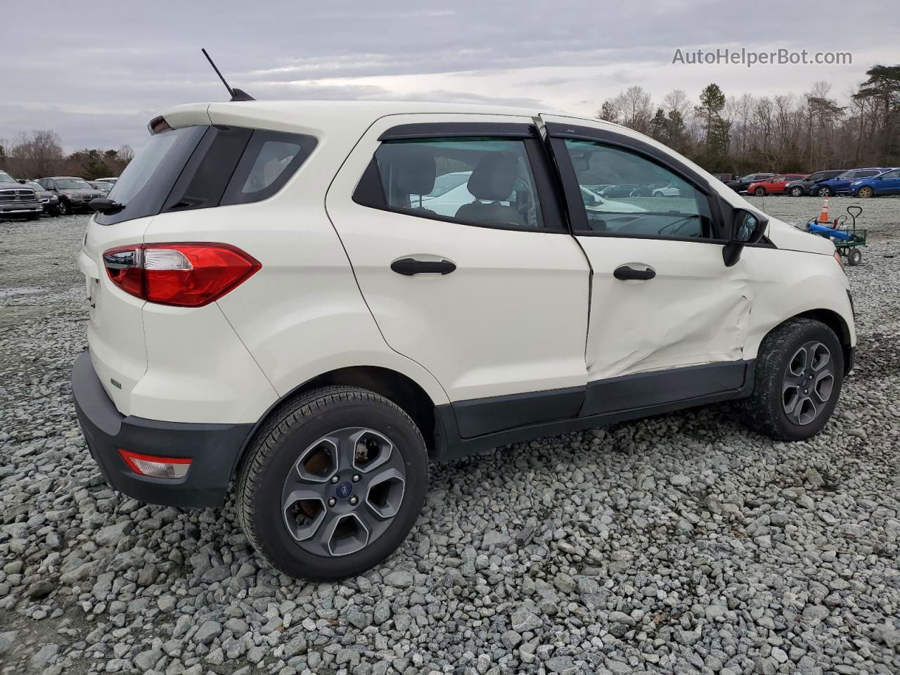 2020 Ford Ecosport S White vin: MAJ3S2FE1LC342202