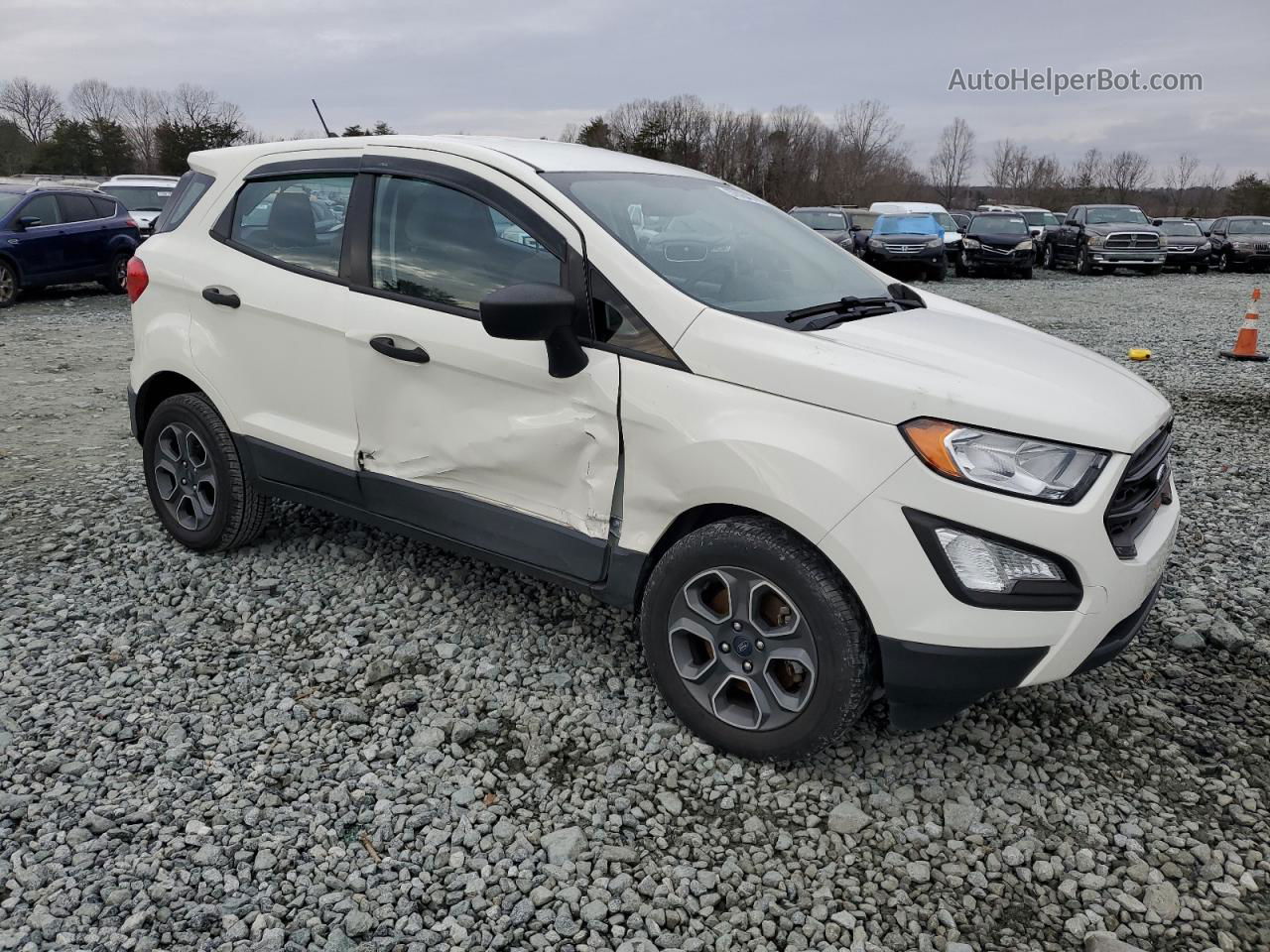 2020 Ford Ecosport S White vin: MAJ3S2FE1LC342202