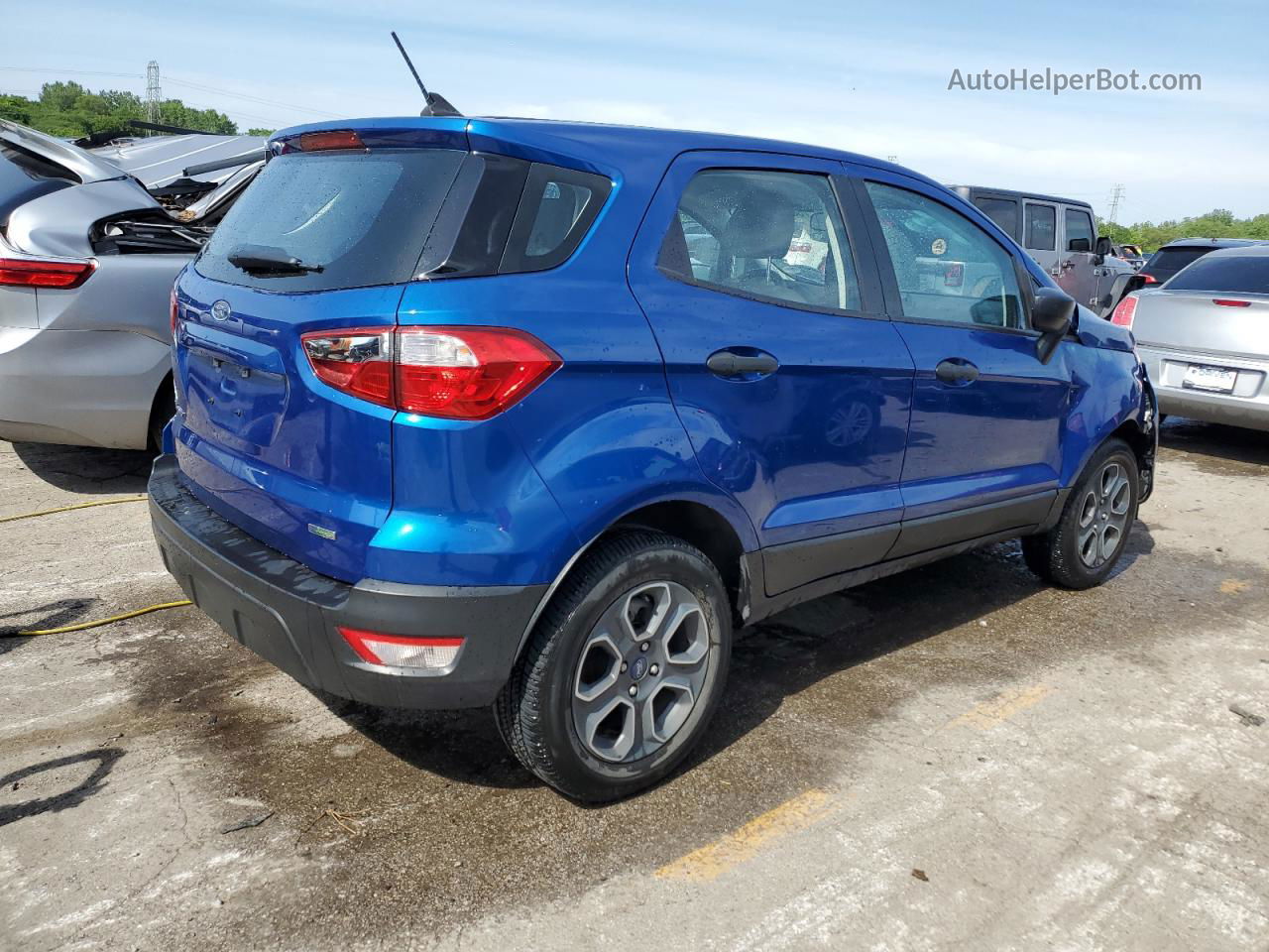 2020 Ford Ecosport S Синий vin: MAJ3S2FE1LC390153