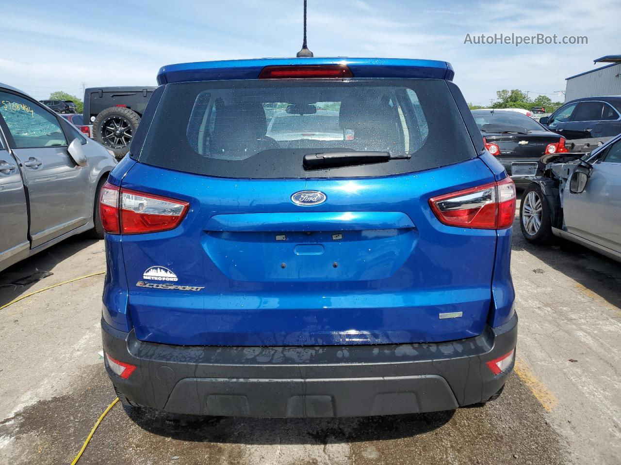 2020 Ford Ecosport S Синий vin: MAJ3S2FE1LC390153