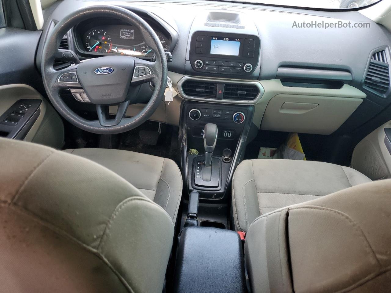 2019 Ford Ecosport S Серый vin: MAJ3S2FE3KC308423