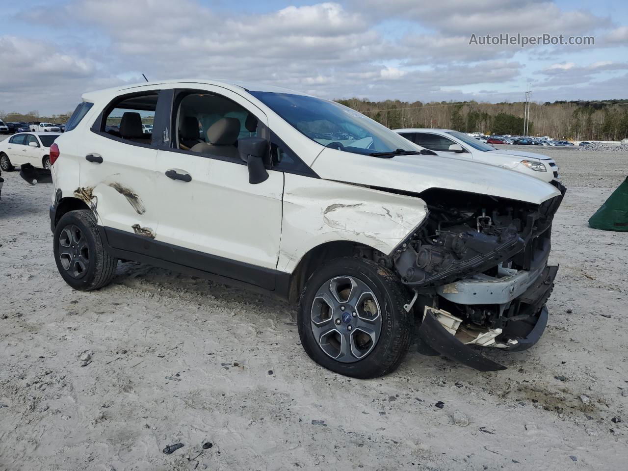 2020 Ford Ecosport S Белый vin: MAJ3S2FE3LC360474