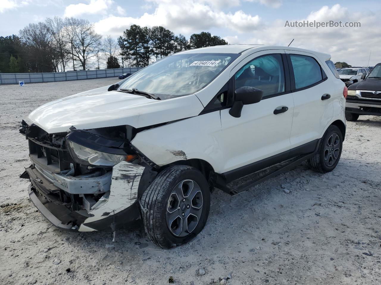 2020 Ford Ecosport S White vin: MAJ3S2FE3LC360474