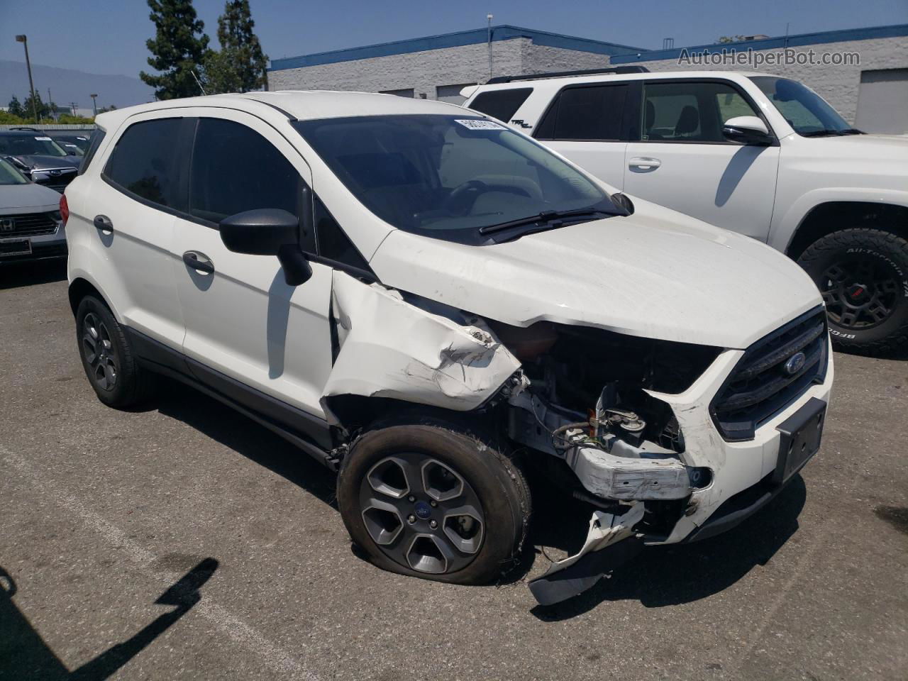 2019 Ford Ecosport S White vin: MAJ3S2FE4KC267770