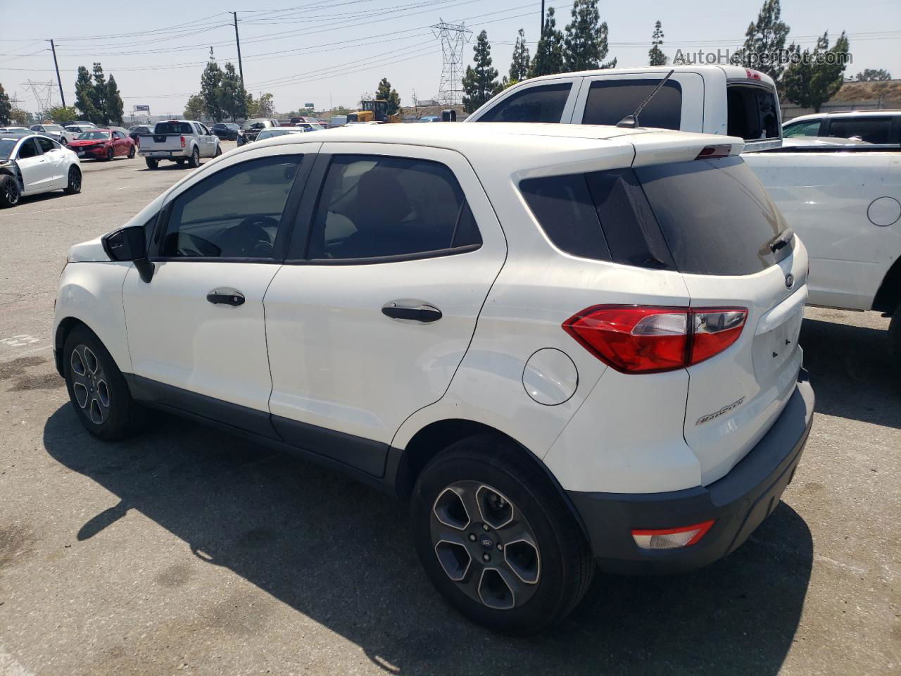 2019 Ford Ecosport S White vin: MAJ3S2FE4KC267770