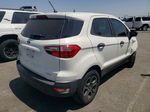 2019 Ford Ecosport S White vin: MAJ3S2FE4KC267770