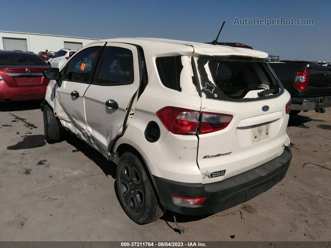 2019 Ford Ecosport S Белый vin: MAJ3S2FE4KC295424