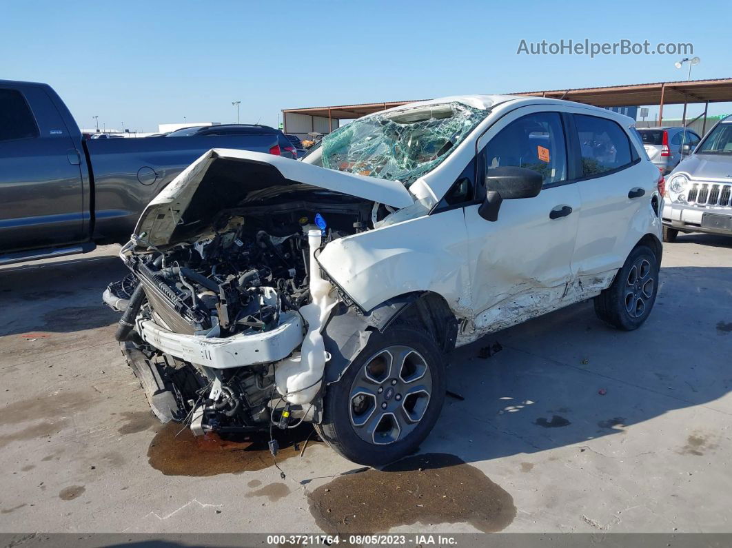 2019 Ford Ecosport S White vin: MAJ3S2FE4KC295424