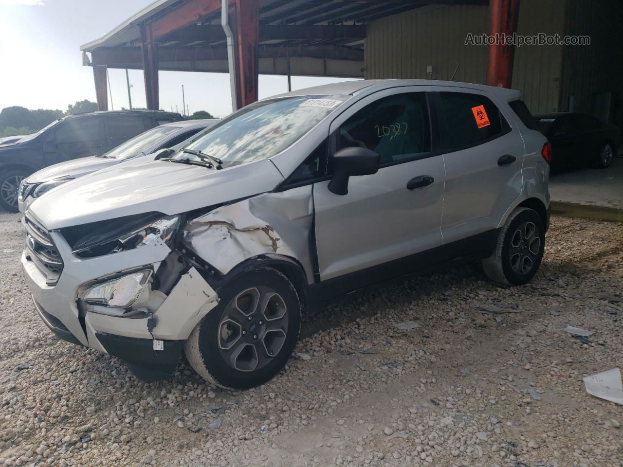 2019 Ford Ecosport S Silver vin: MAJ3S2FE4KC302386