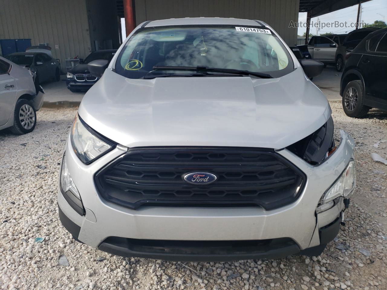 2019 Ford Ecosport S Silver vin: MAJ3S2FE4KC302386