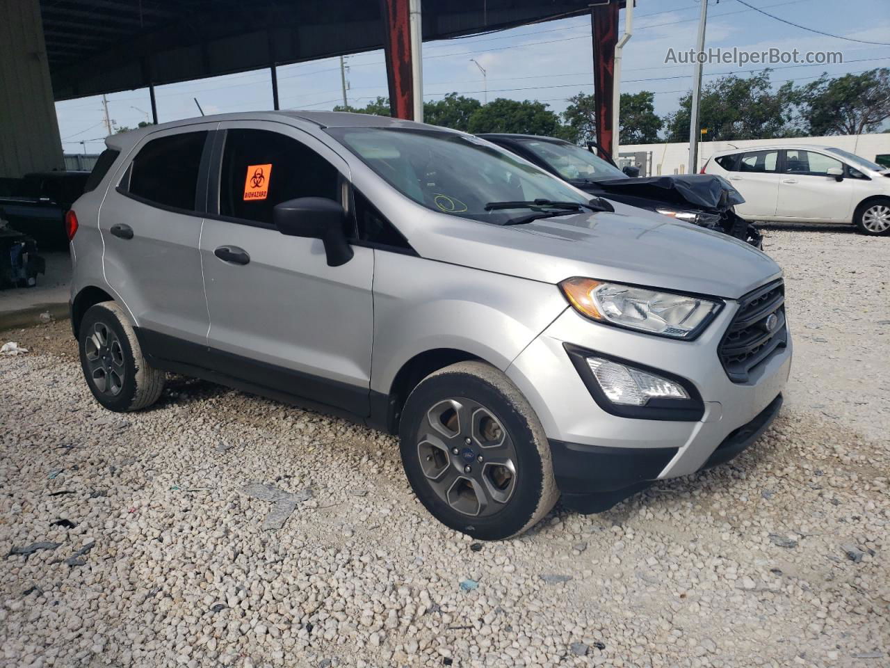 2019 Ford Ecosport S Silver vin: MAJ3S2FE4KC302386