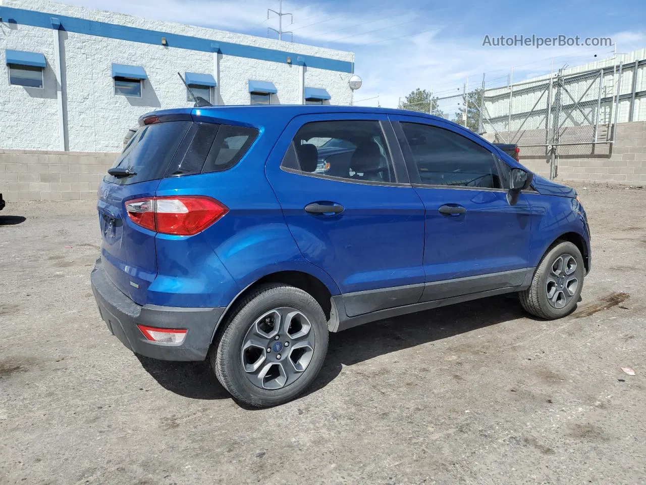 2020 Ford Ecosport S Blue vin: MAJ3S2FE4LC393290