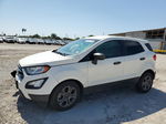 2019 Ford Ecosport S White vin: MAJ3S2FE5KC287171