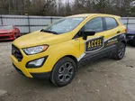 2020 Ford Ecosport S Yellow vin: MAJ3S2FE5LC386252