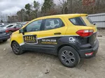 2020 Ford Ecosport S Yellow vin: MAJ3S2FE5LC386252