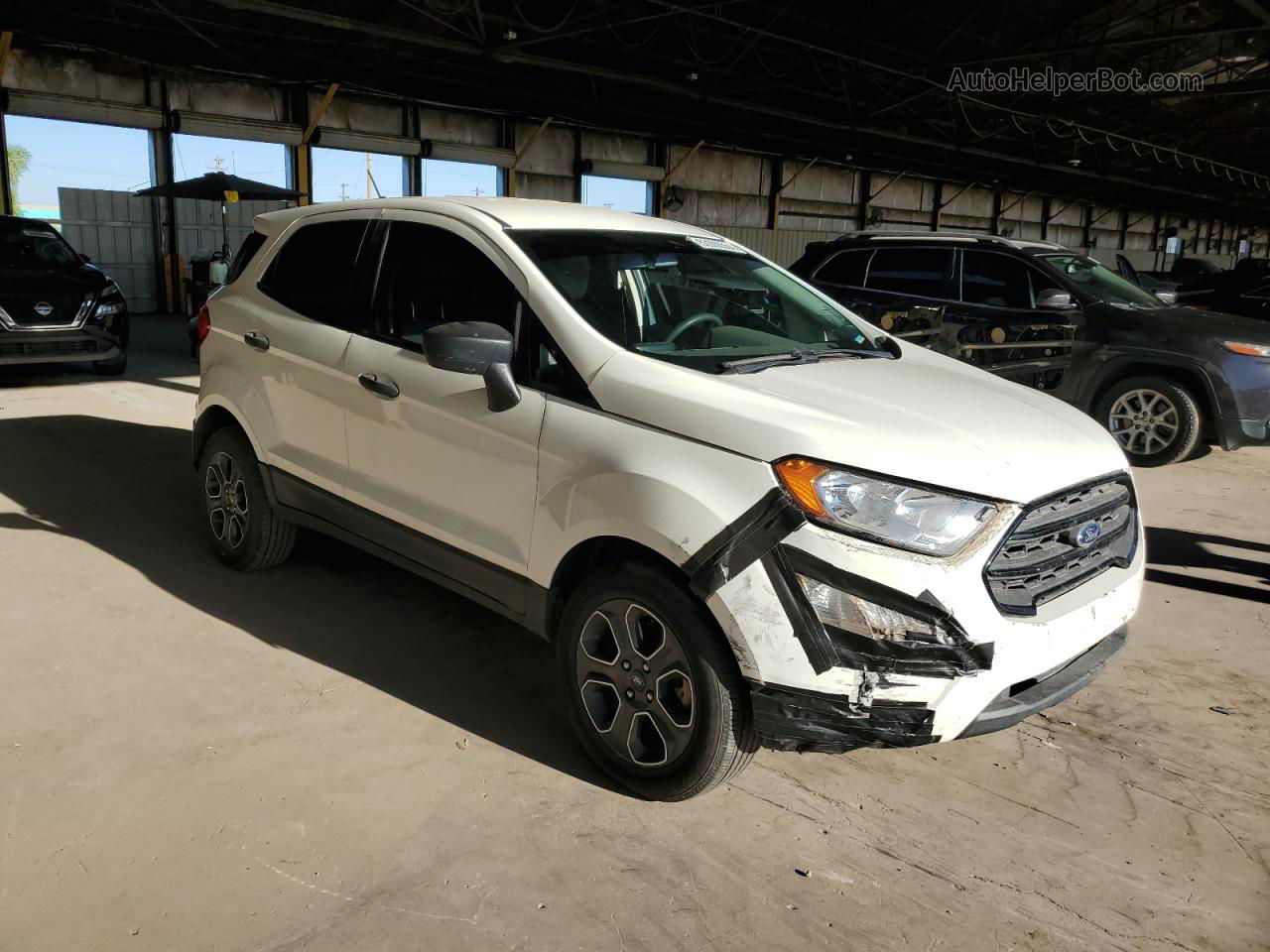 2020 Ford Ecosport S White vin: MAJ3S2FE5LC390723