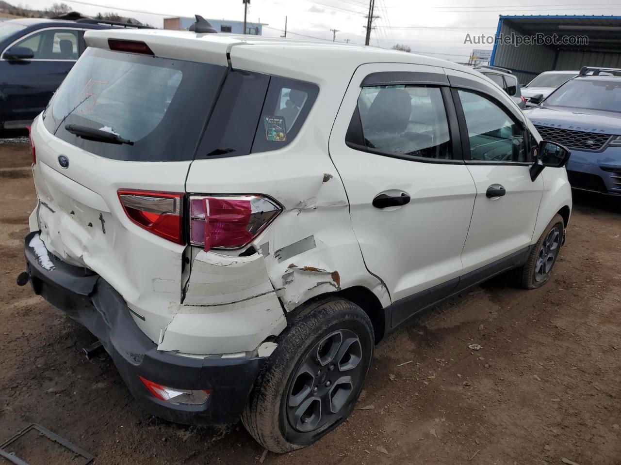 2020 Ford Ecosport S White vin: MAJ3S2FE6LC346620