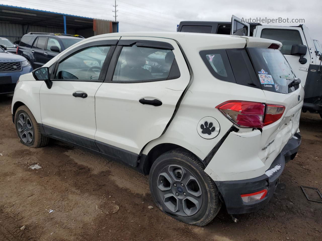 2020 Ford Ecosport S Белый vin: MAJ3S2FE6LC346620