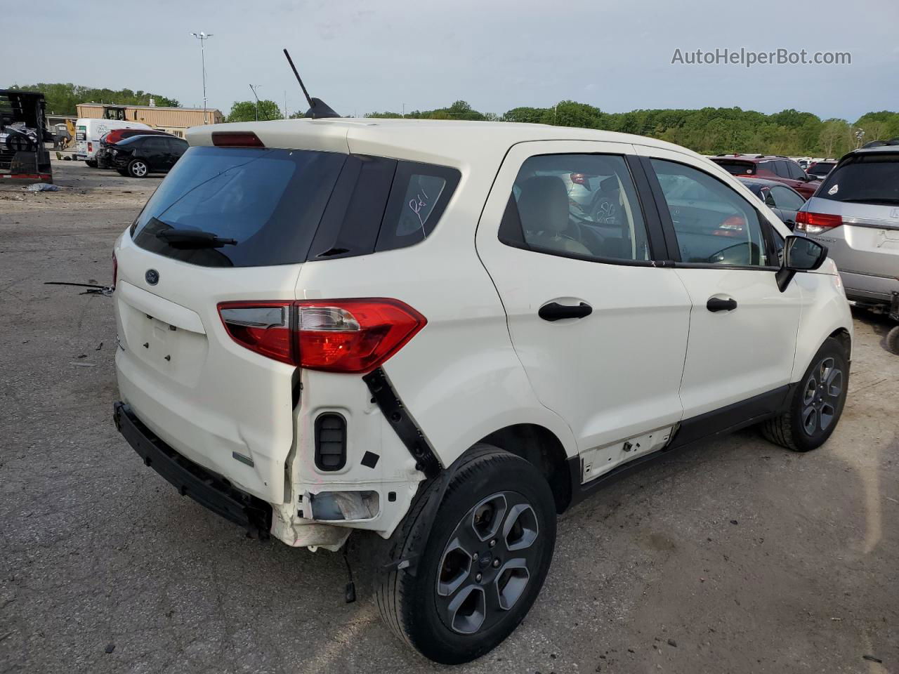 2020 Ford Ecosport S White vin: MAJ3S2FE6LC377334