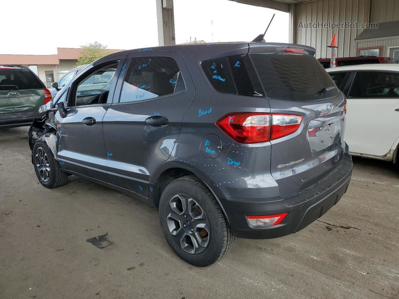 2020 Ford Ecosport S Gray vin: MAJ3S2FE6LC383652