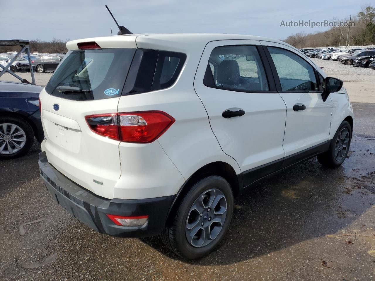 2020 Ford Ecosport S White vin: MAJ3S2FE6LC393792