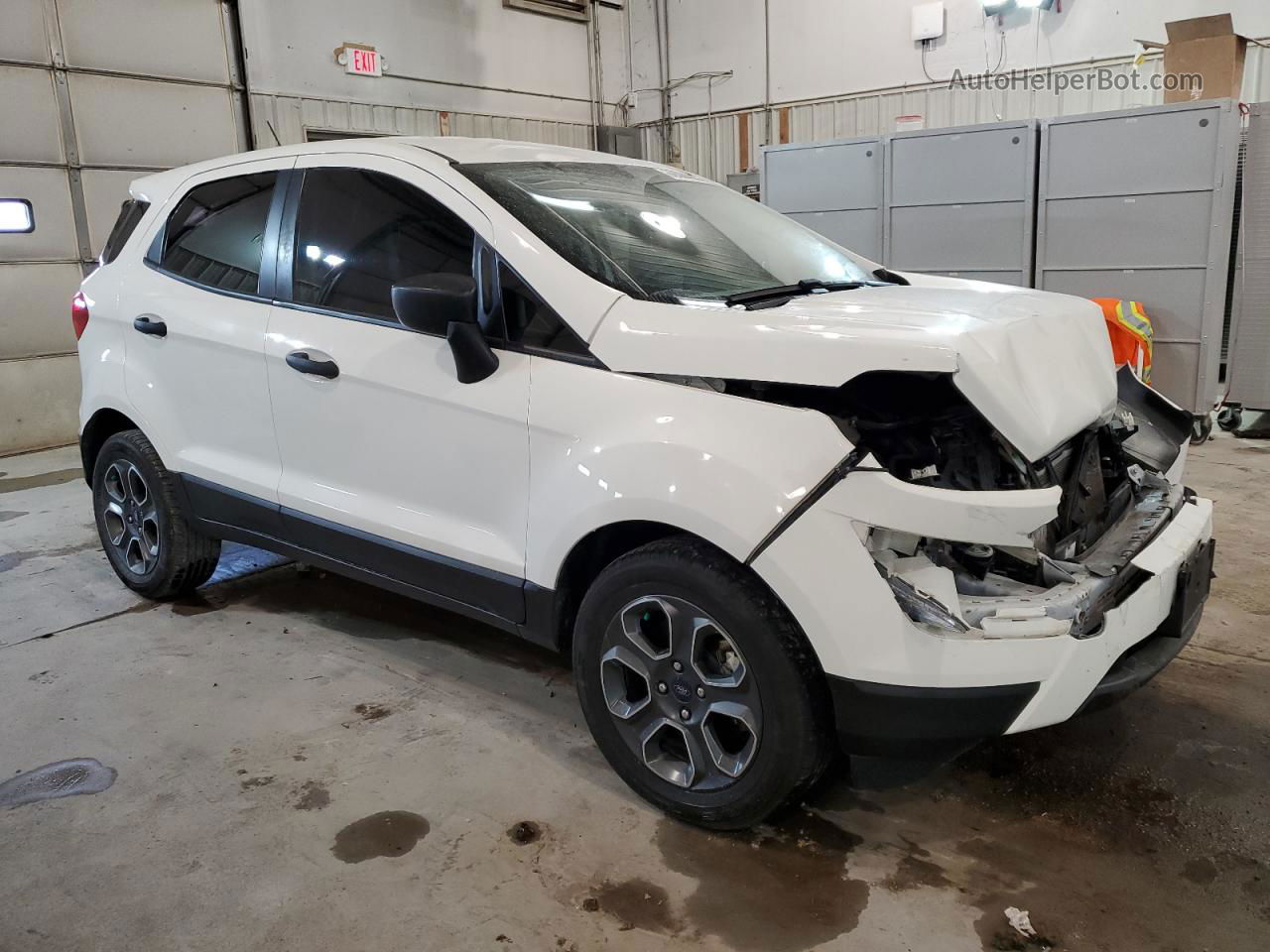 2019 Ford Ecosport S White vin: MAJ3S2FE7KC268928