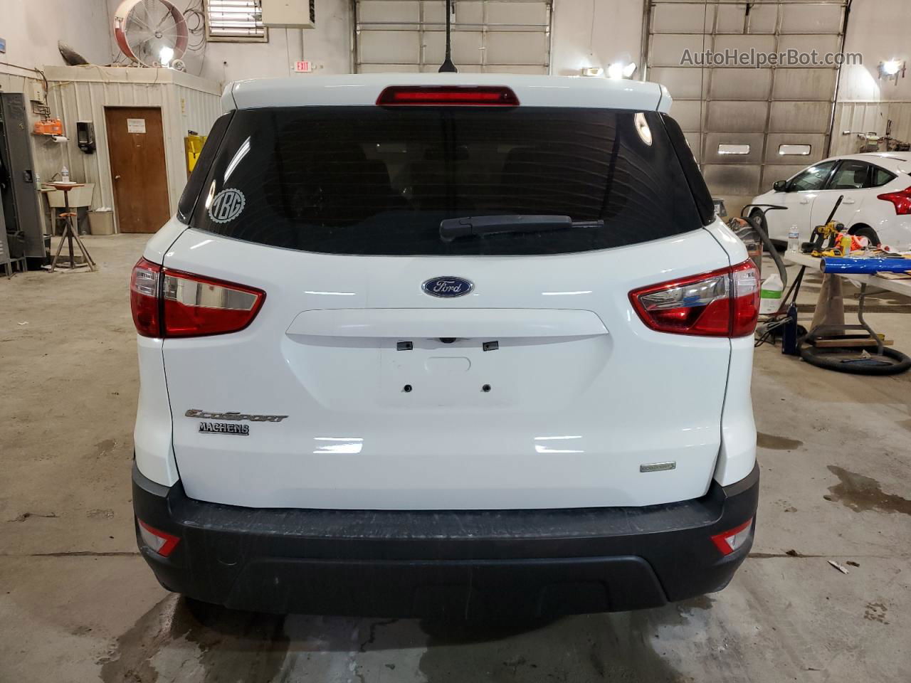 2019 Ford Ecosport S White vin: MAJ3S2FE7KC268928