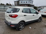 2019 Ford Ecosport S White vin: MAJ3S2FE7KC280853