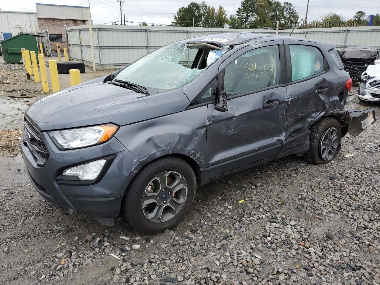 2019 Ford Ecosport S Gray vin: MAJ3S2FE7KC298673