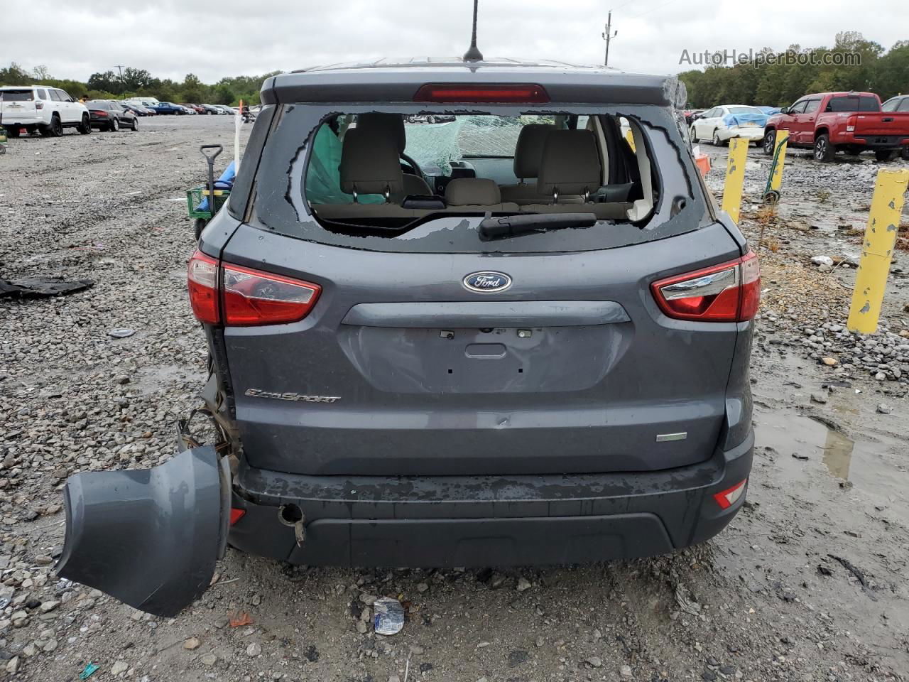 2019 Ford Ecosport S Gray vin: MAJ3S2FE7KC298673