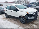 2020 Ford Ecosport S White vin: MAJ3S2FE7LC378203