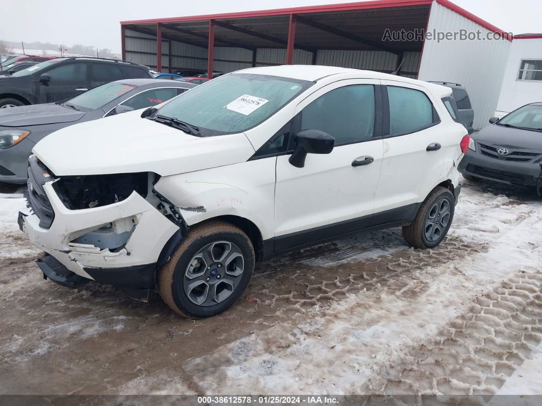 2020 Ford Ecosport S White vin: MAJ3S2FE7LC378203