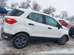 2020 Ford Ecosport S White vin: MAJ3S2FE7LC378203