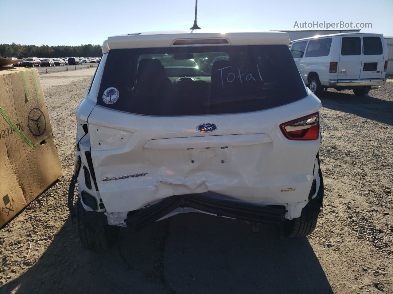 2020 Ford Ecosport S White vin: MAJ3S2FE7LC379089