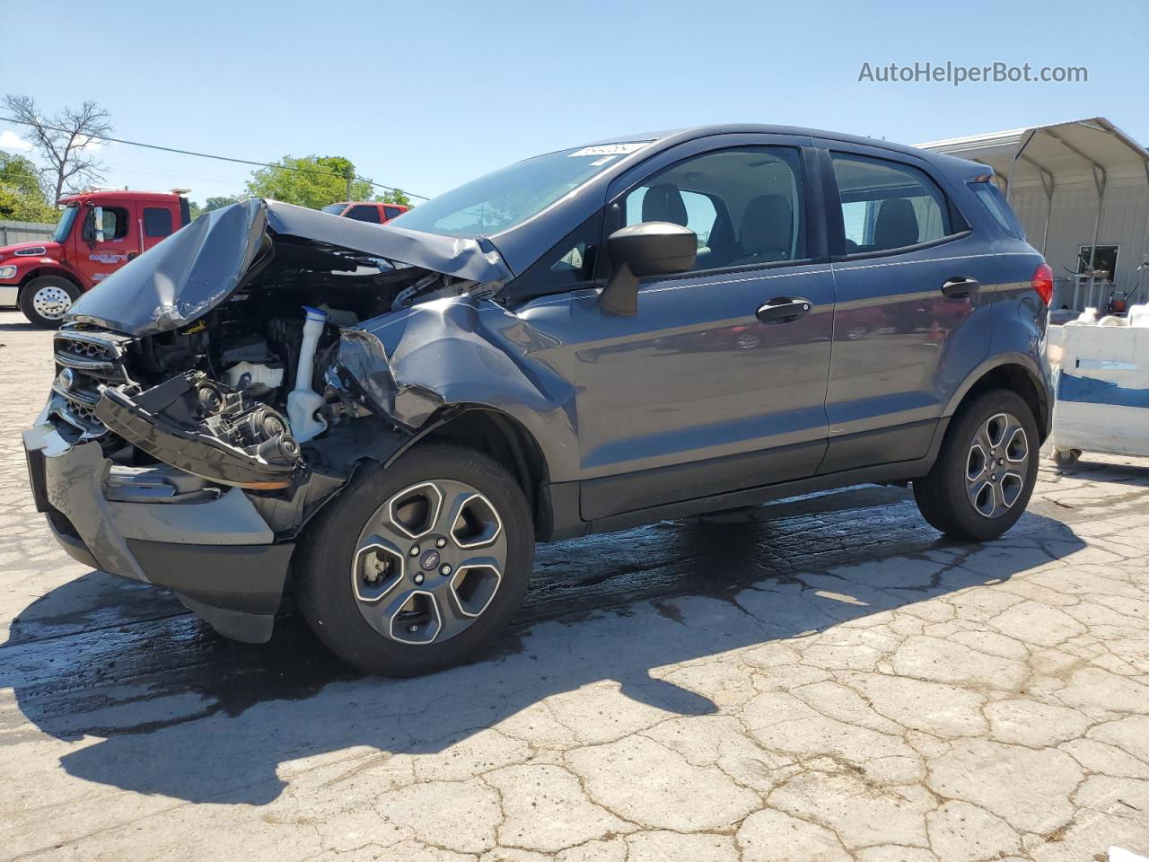 2019 Ford Ecosport S Gray vin: MAJ3S2FE9KC280109