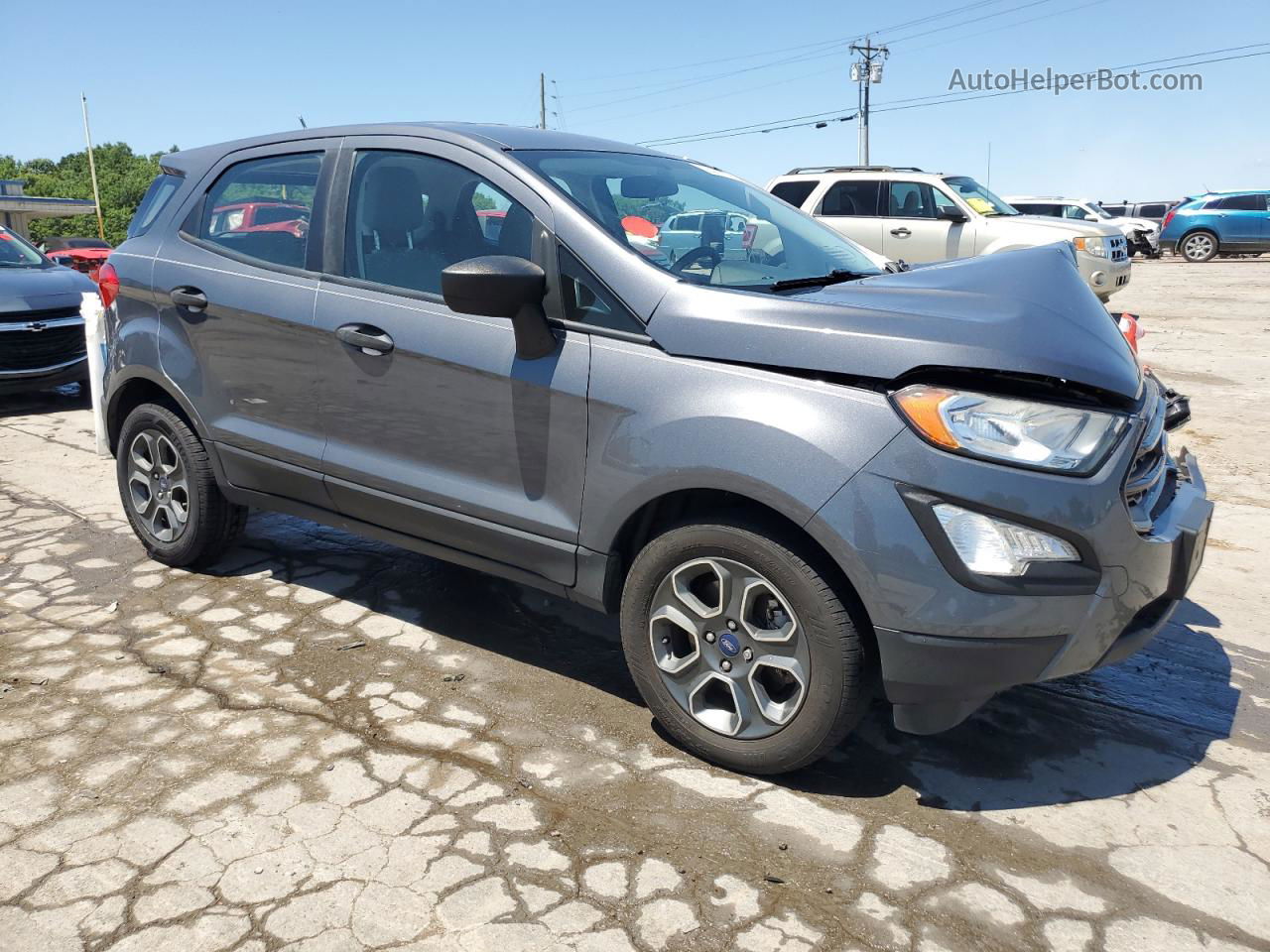 2019 Ford Ecosport S Gray vin: MAJ3S2FE9KC280109